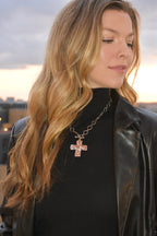 The Hammered Cross Necklace