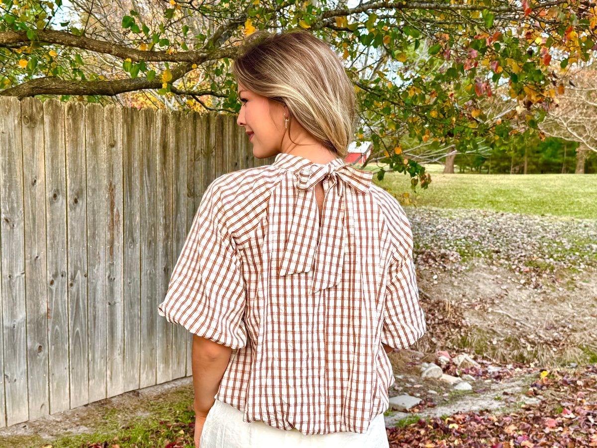 The Chelsea Checkered Blouse