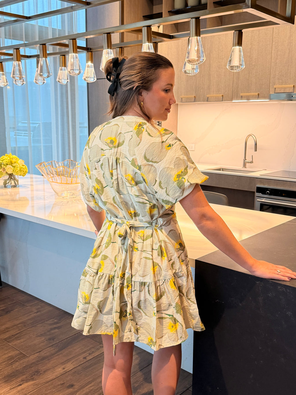 The Golden Bloom Dress